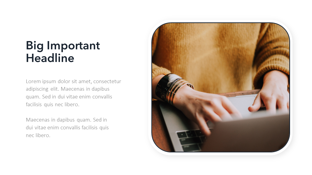 Text Slide Template | PowerPoint or Google Slide