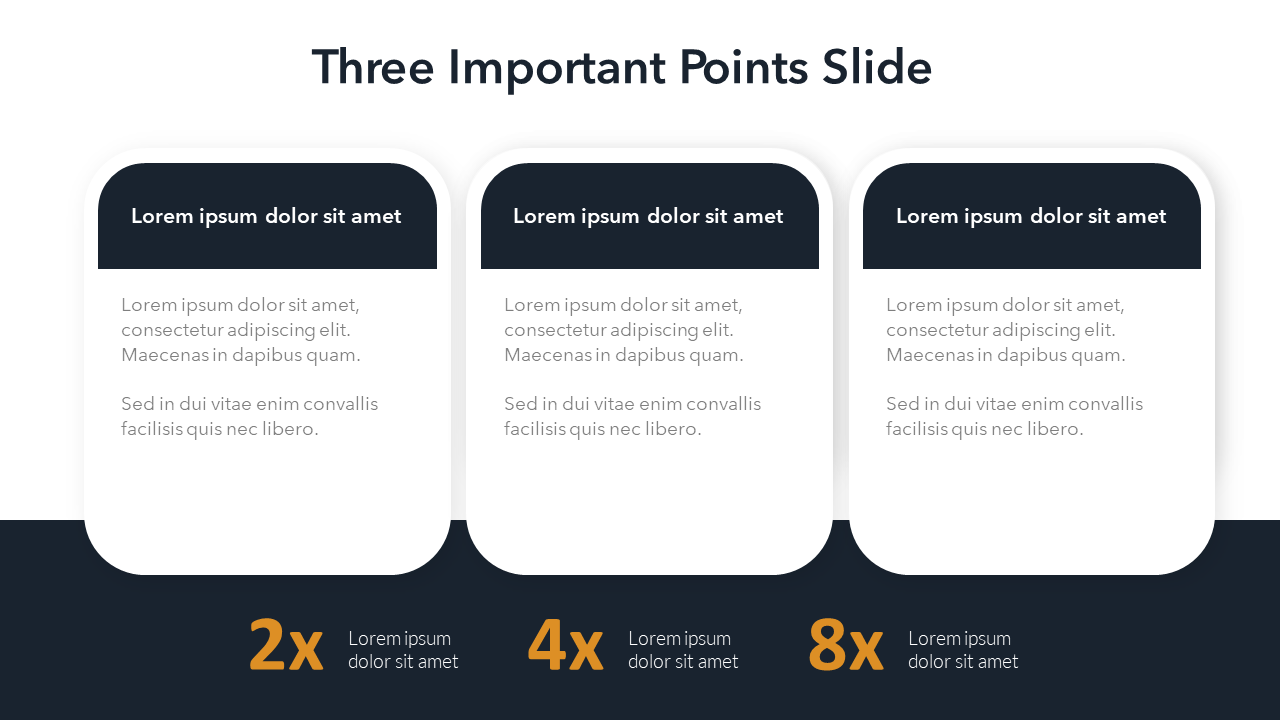 3 Columns Slide Template | PowerPoint or Google Slide