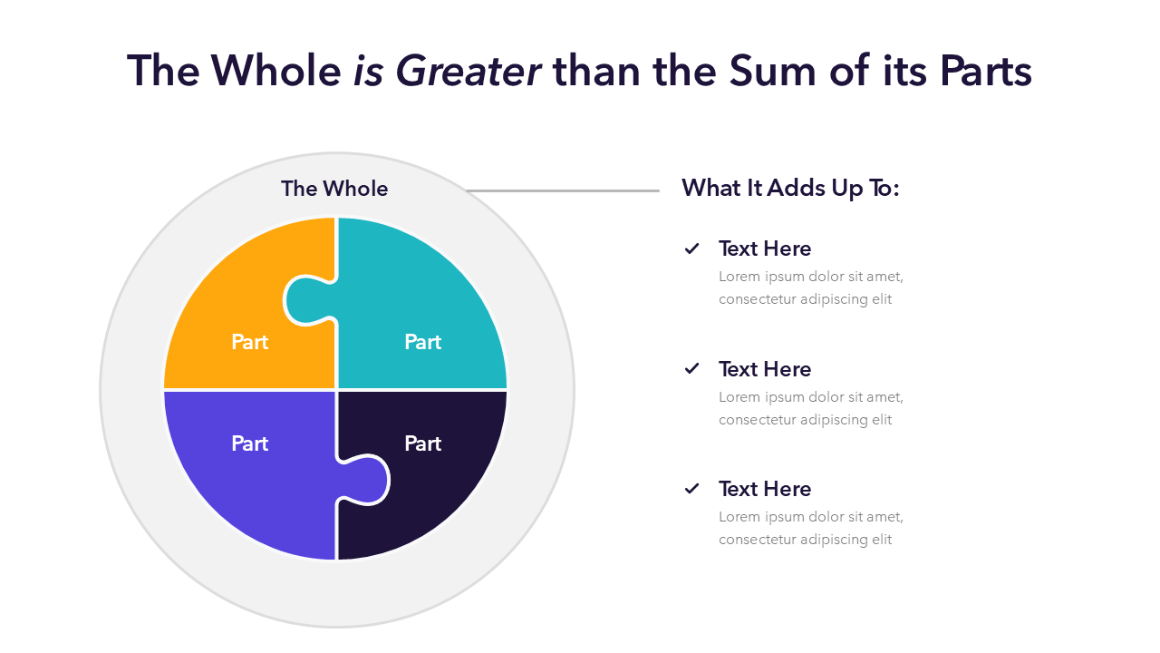 The Whole is Greater than the Sum of its Parts - Slide PPT