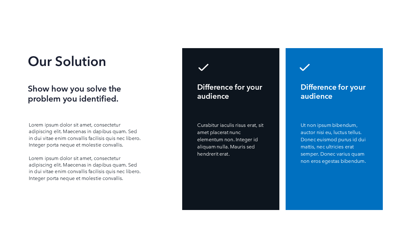 Our Solution Slide | PowerPoint | Google Slides