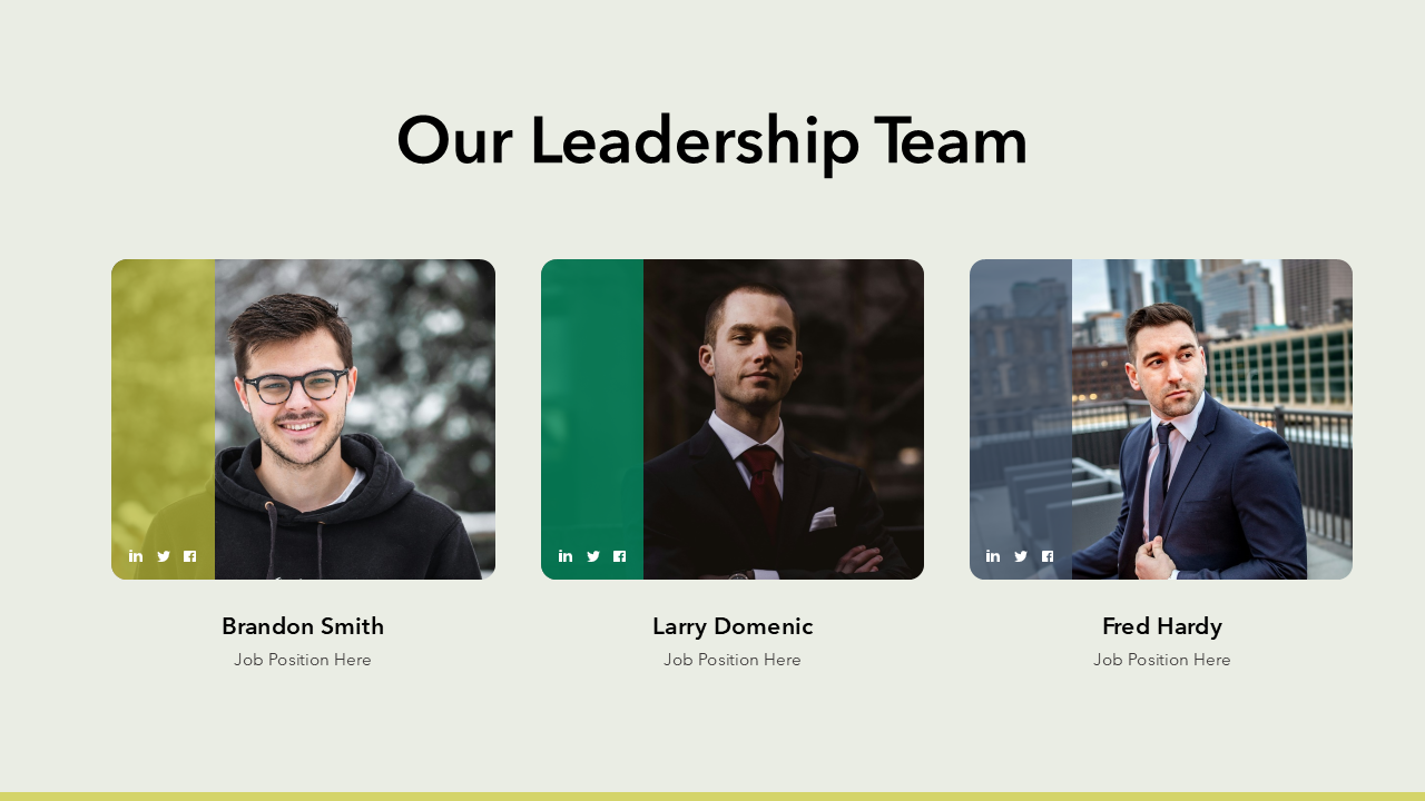 Leadership Team Slide