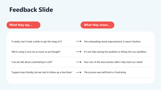 Feedback Slide
