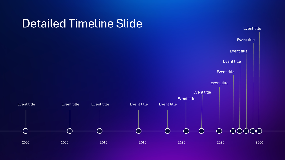 Timeline Data Powerpoint PowerPoint Timeline Template