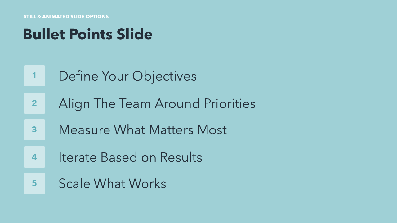 Animated Bullet Points in PowerPoint