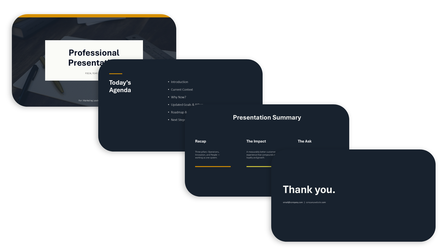 Business PowerPoint Title Slide