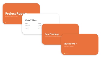 Minimal PPT Title & End Slides - in Red