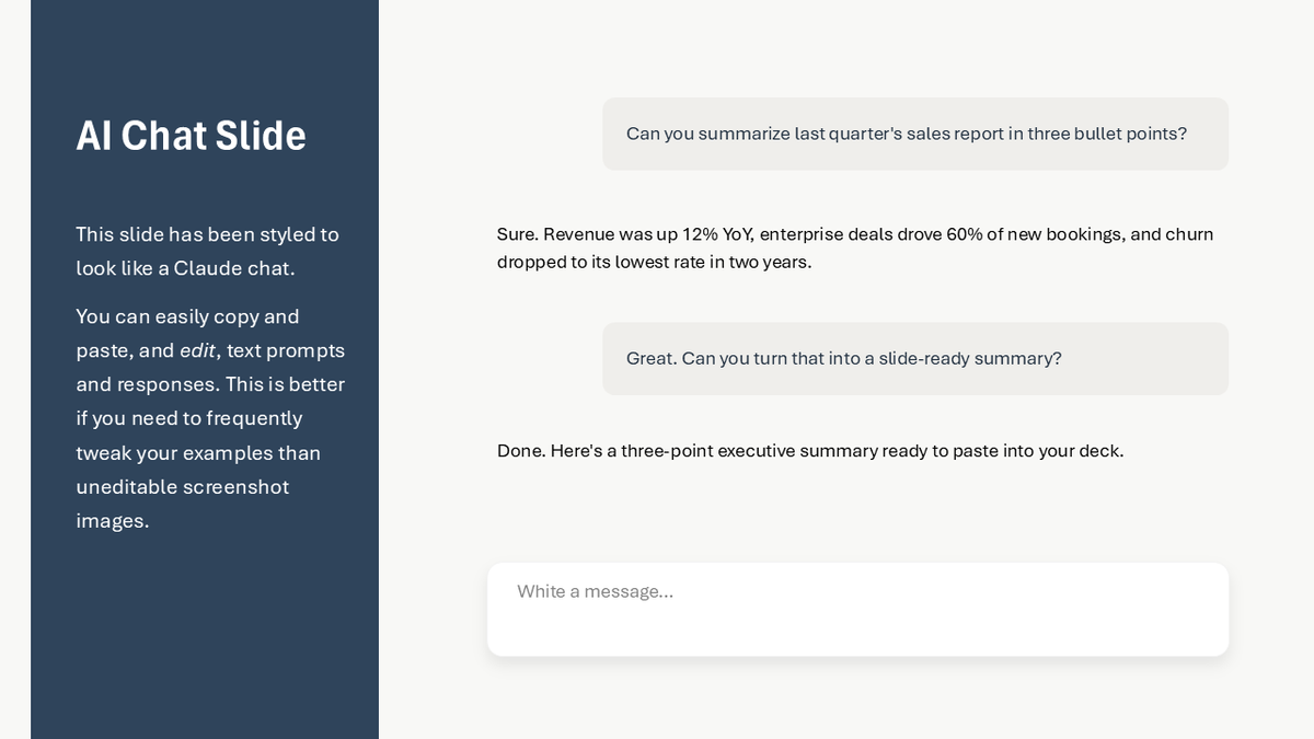 AI Chat Slide - PowerPoint