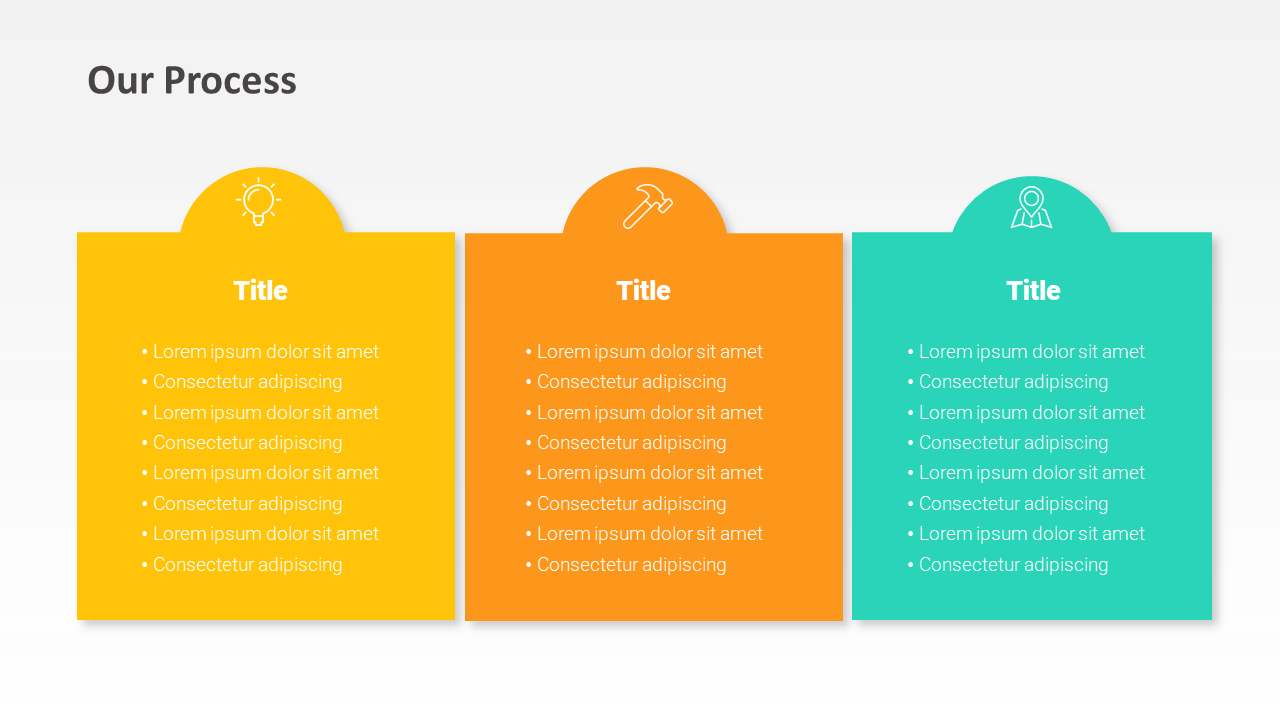 Stages or Process PPT Template