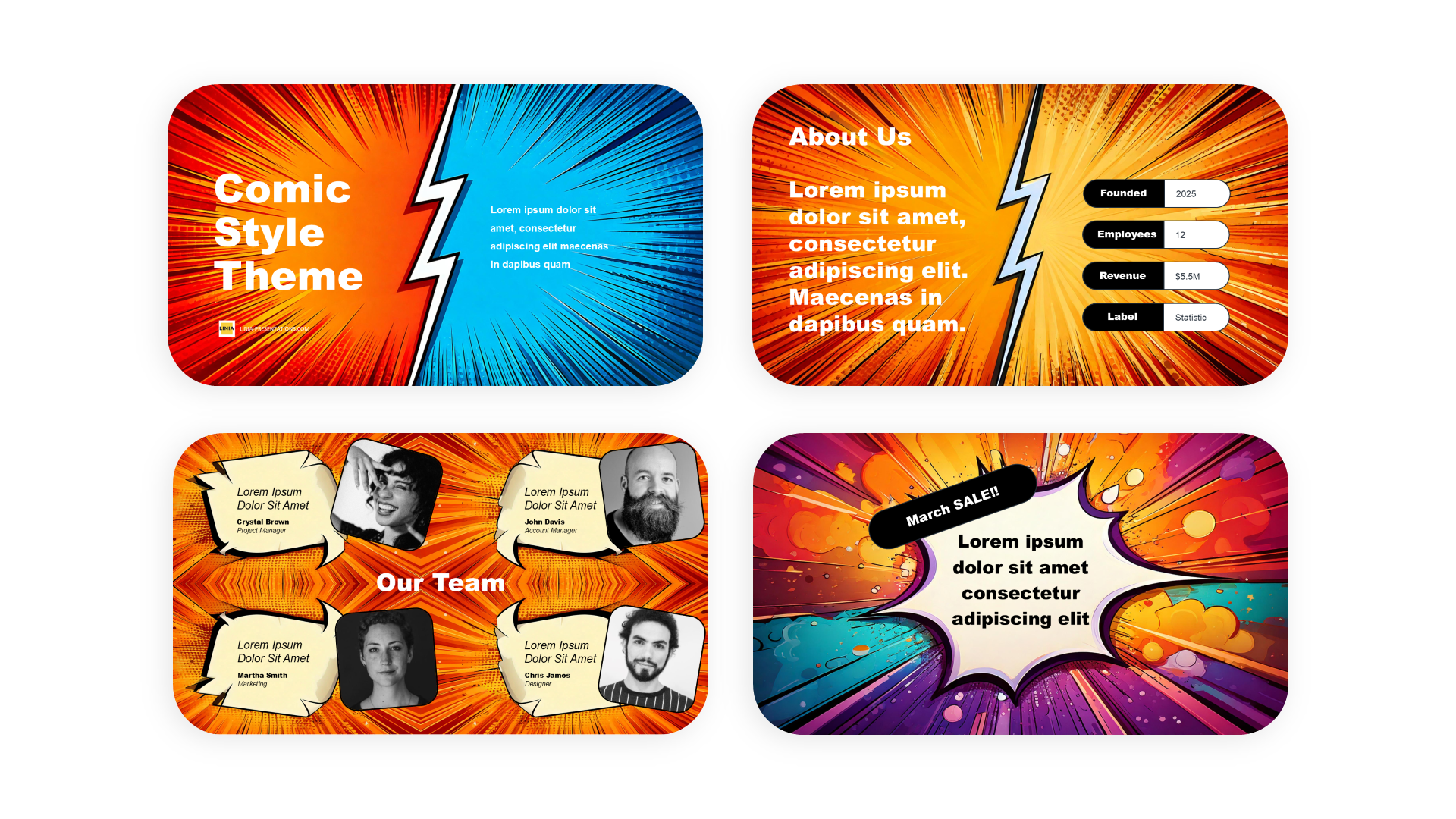 Comic Powerpoint Template