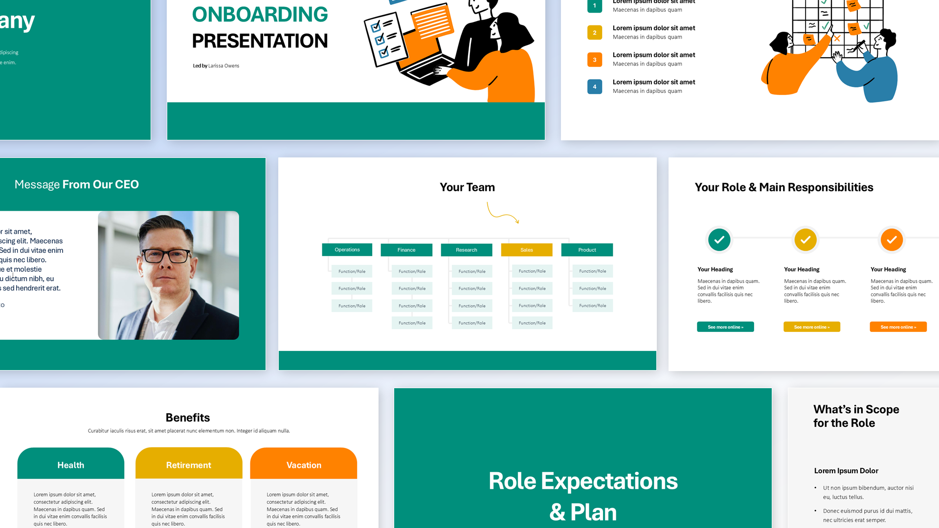 Onboarding Presentation Template