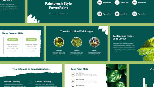 Paintbrush PowerPoint Template