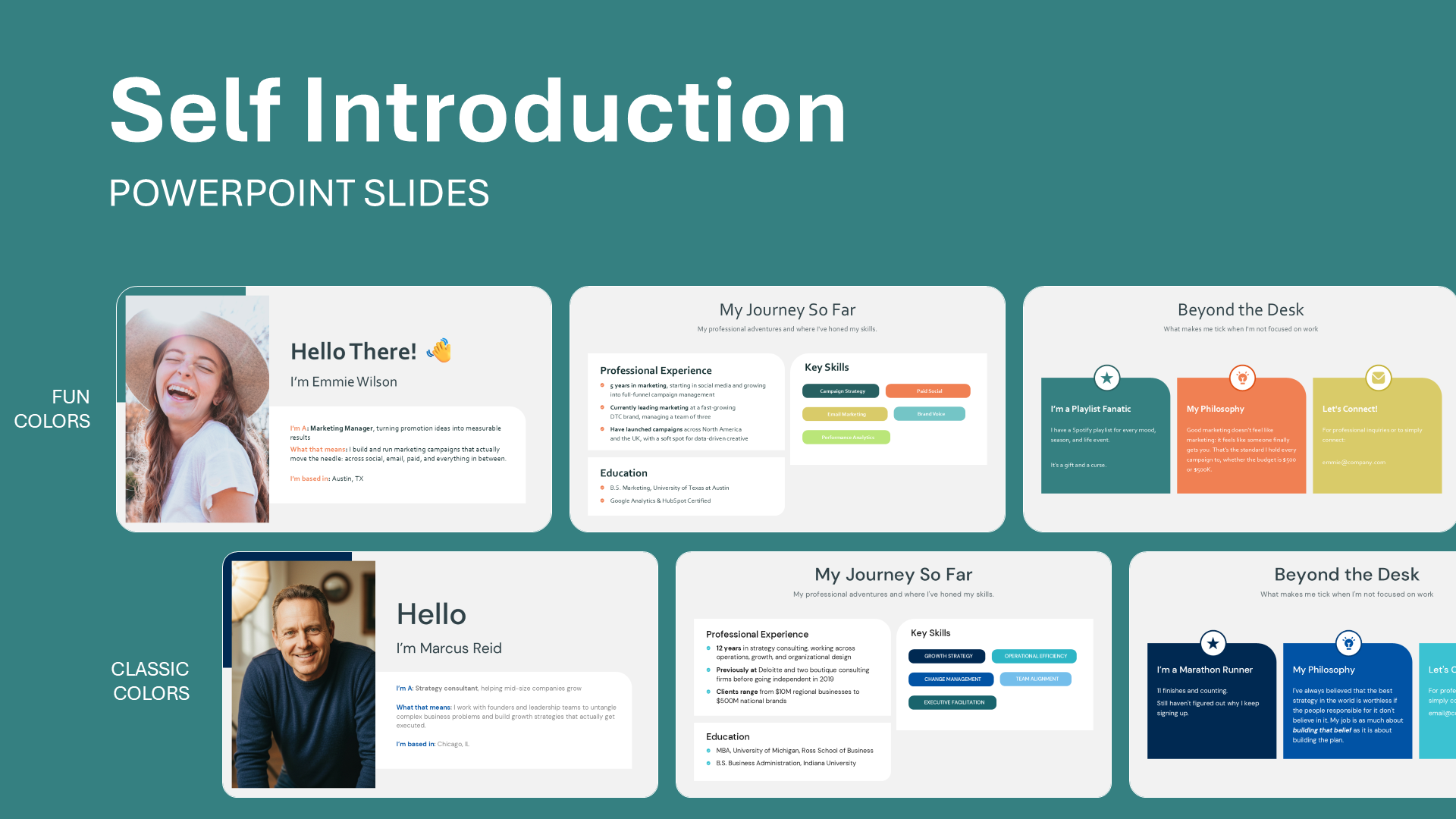 About Myself Presentation | PowerPoint Template