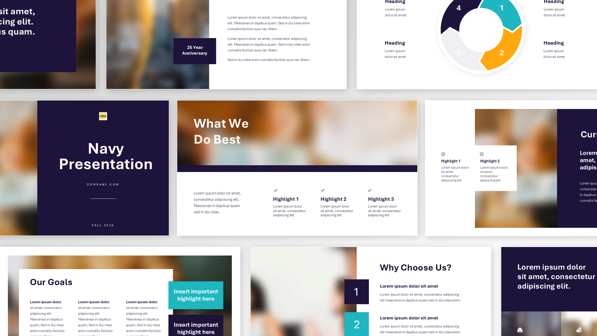 Navy Blue PowerPoint Template
