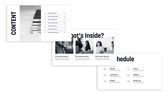 Agenda Slides Pack | Bold