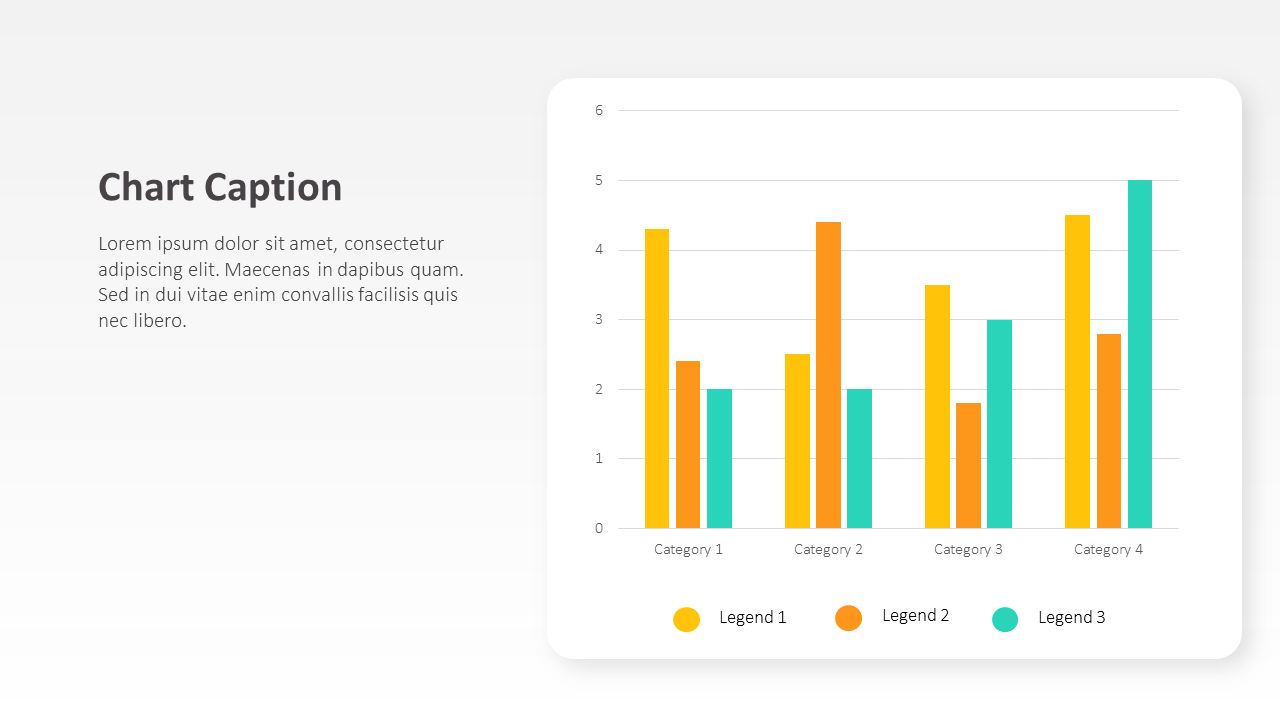 Bar Chart and Caption Slide