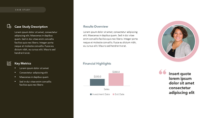 Case Study Slide Template - PowerPoint or Google Slides