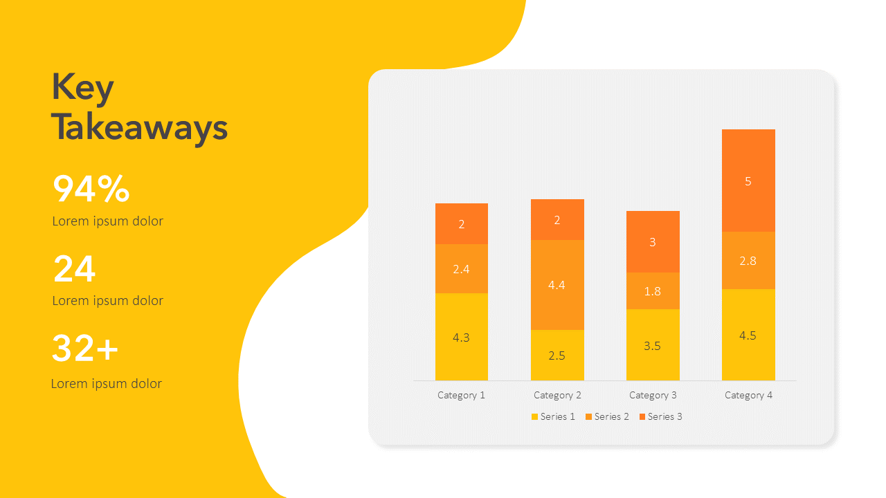 Bar Chart Slide Template