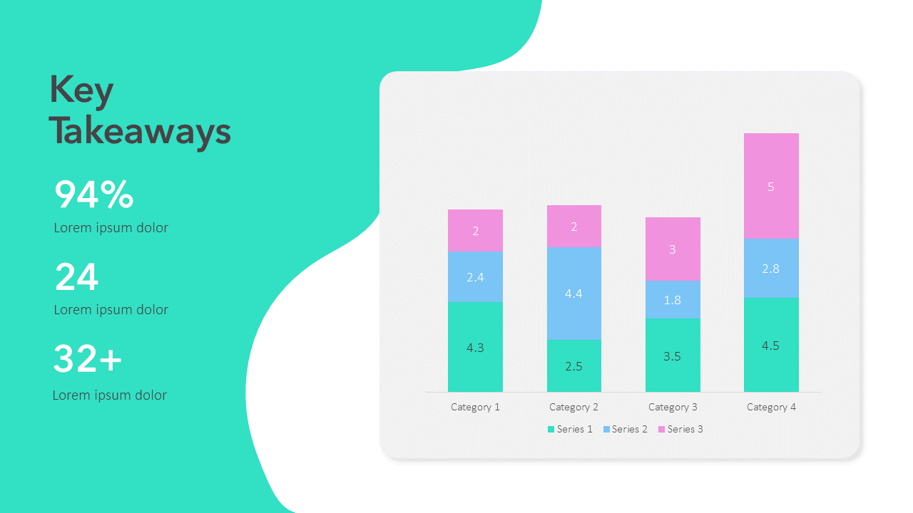 Bar Chart Slide Template