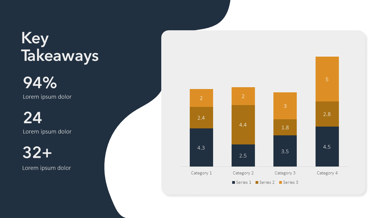 Bar Chart Slide Template