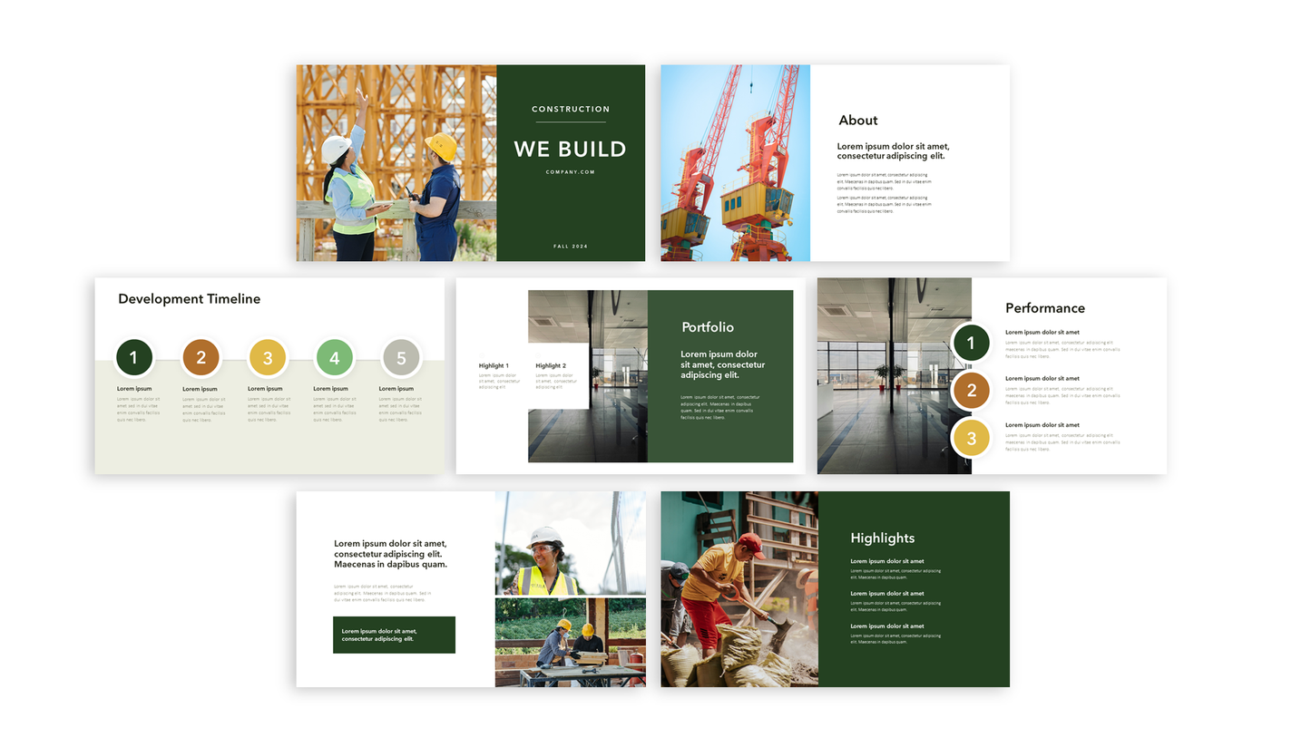 Construction Presentation Template