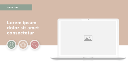 Slid Computer Desktop Screenshot | PowerPoint Slide Template