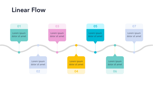 Linear Flow PPT Template