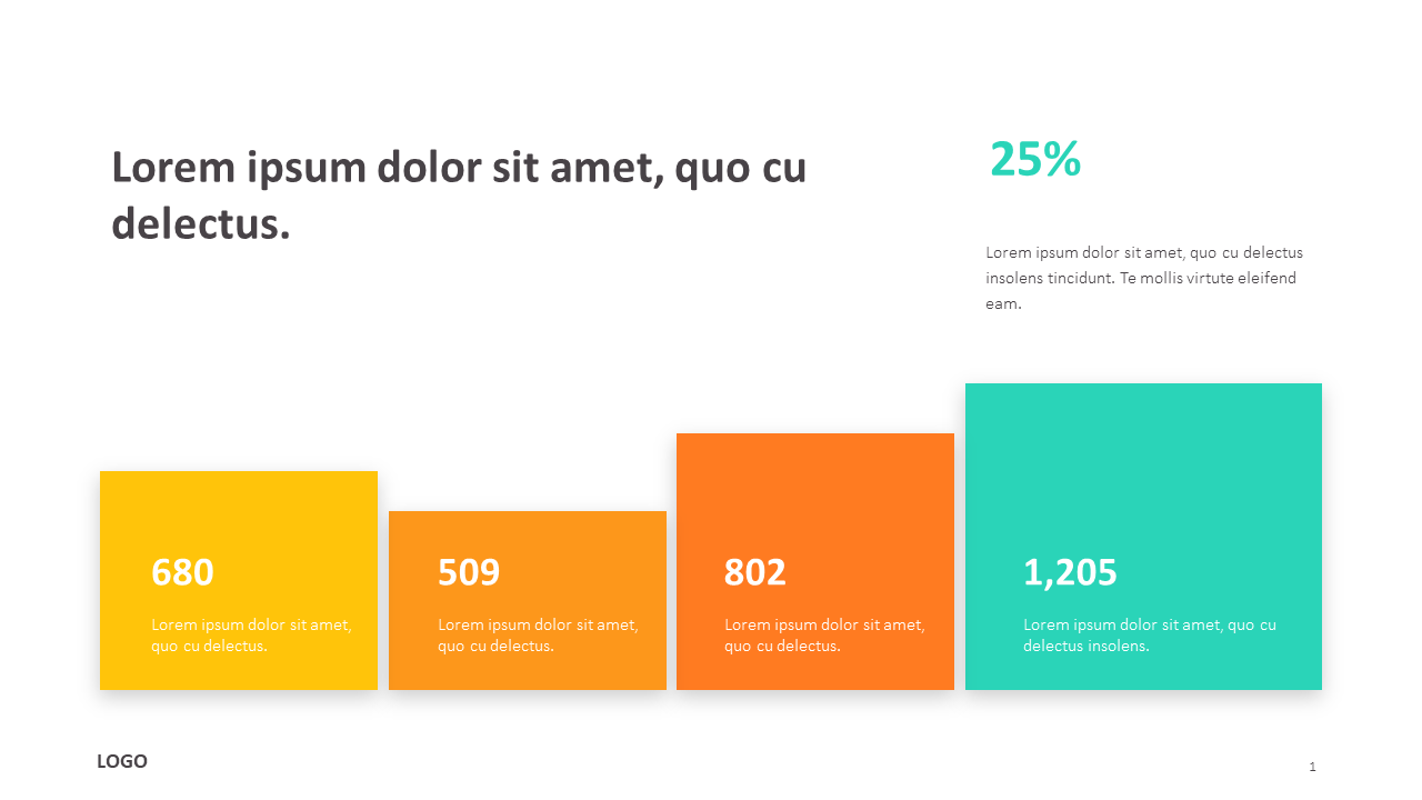 Four Columns Slide Template