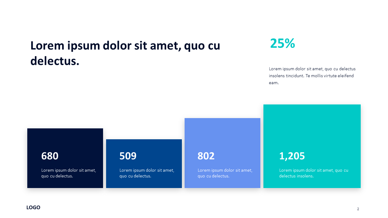 Four Columns Slide Template