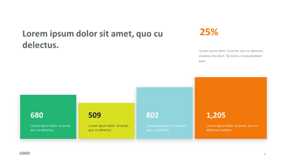 Four Columns Slide Template