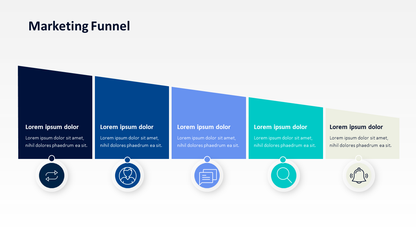 Marketing funnel slide template