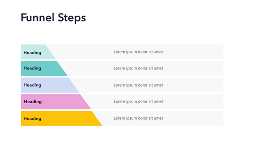 Funnel Steps Slide Template