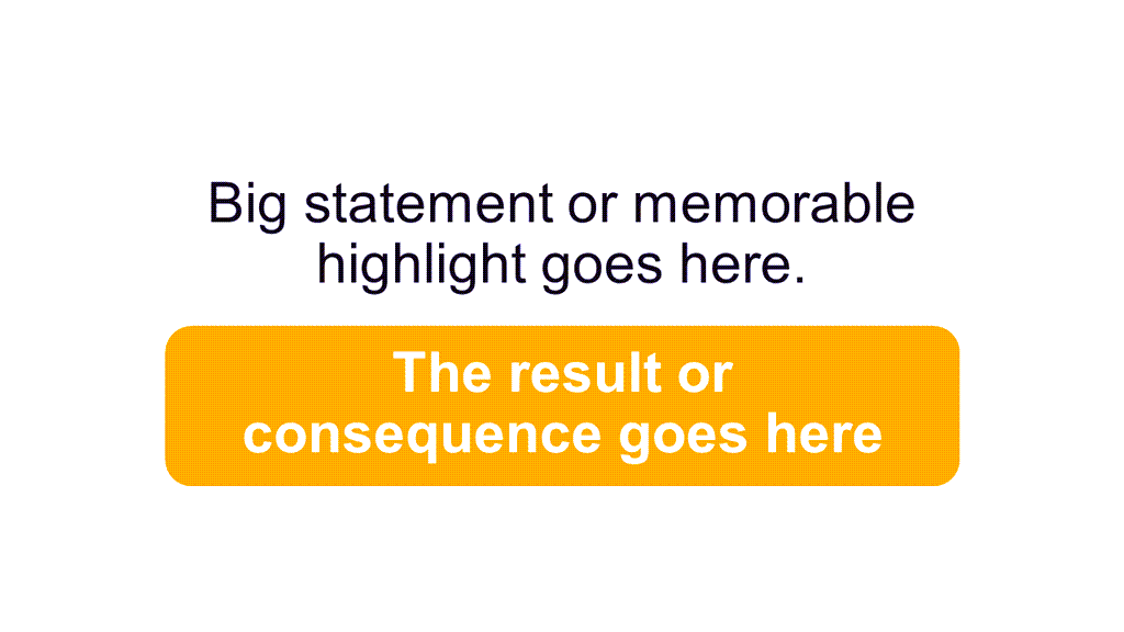 Big Statement Slide | PowerPoint | Google Slides