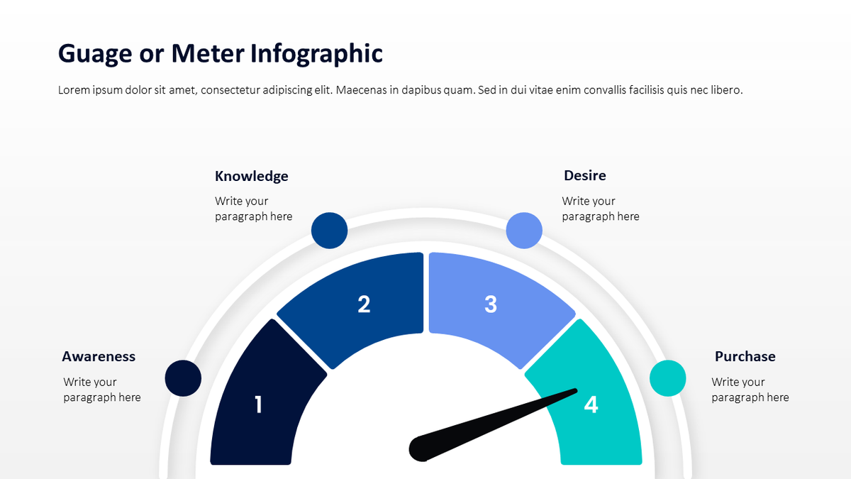Slide Levels Progress Infographic Slide | PowerPoint or Google Slide