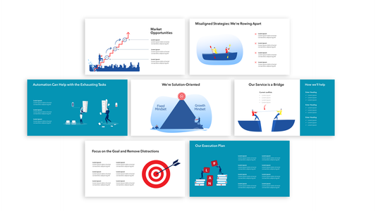 Business Illustrations Slide Template