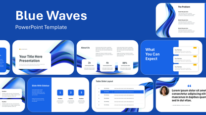 Blue Wave PowerPoint Template