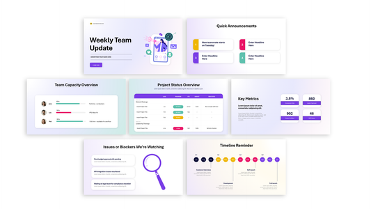 Weekly Team Update Template