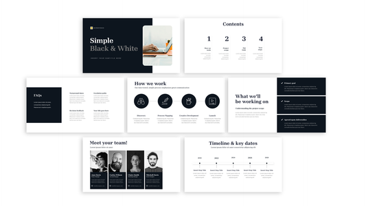 Black and White PowerPoint Template