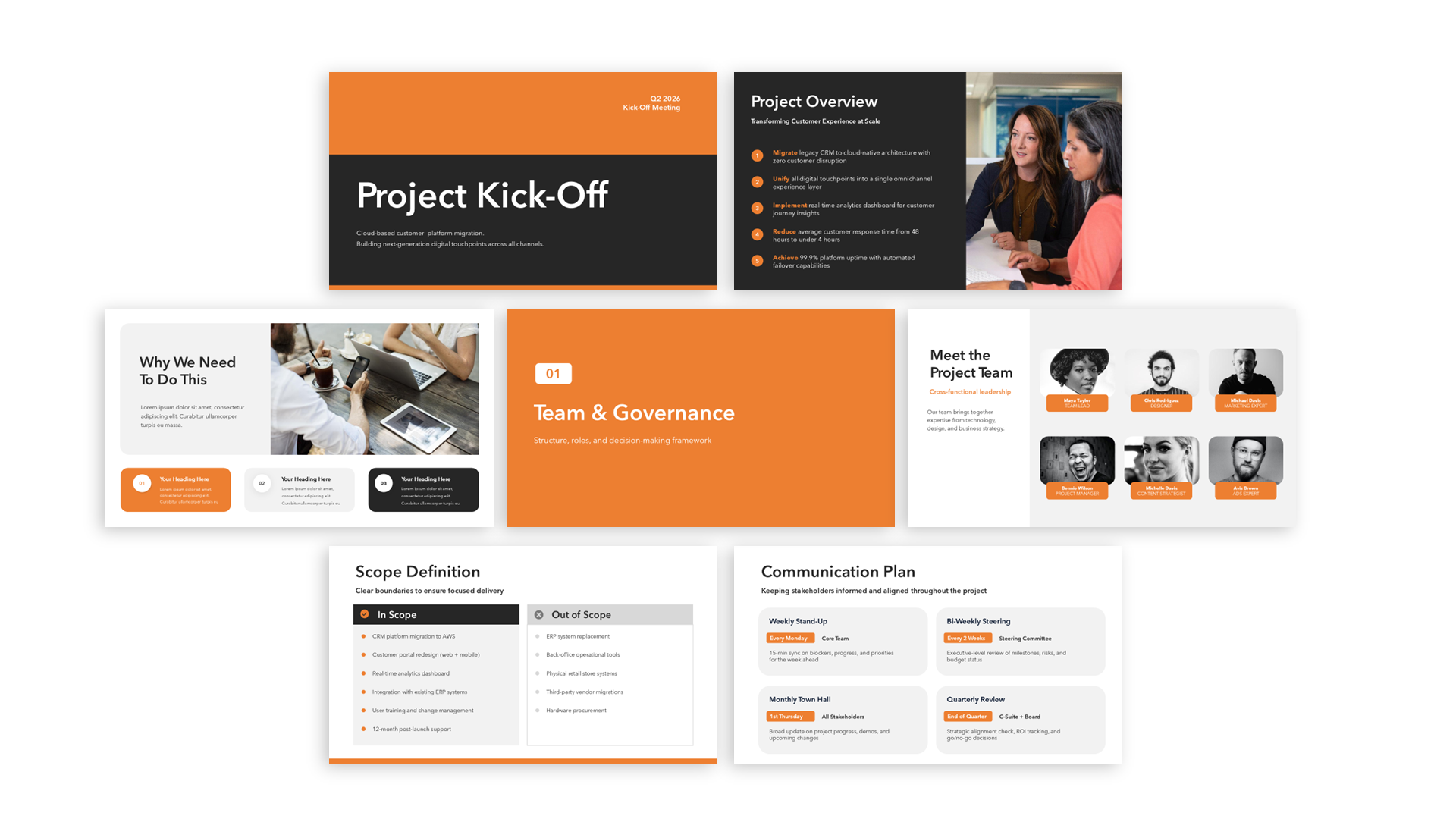 Project Kickoff Presentation Template
