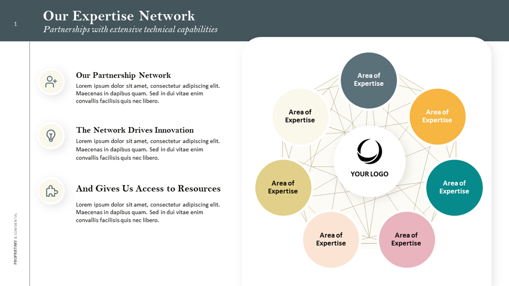 Network of Partners Presentation Template - PowerPoint or Google Slide