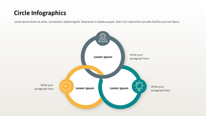 Connected Circles Infographic PPT