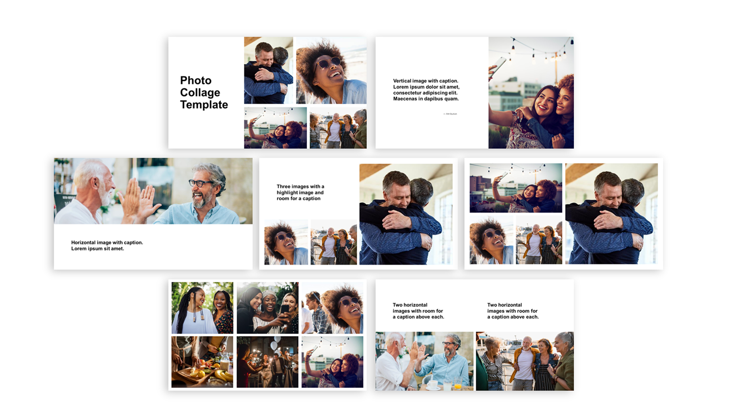 Project Collage Powerpoint Best Overview Slides | PowerPoint Templates