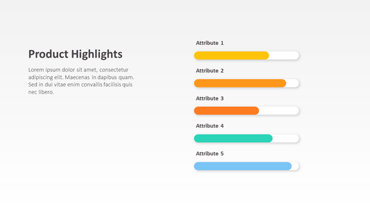 Product Attributes Slide Template