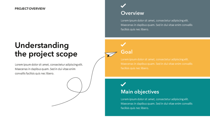 Photo Project Reference Slide Layout Project Scope Slide Template | PowerPoint and Google Slides