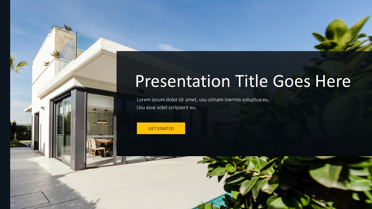 Real Estate Pitch Deck Template