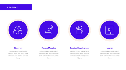 Roadmap slide template PPT