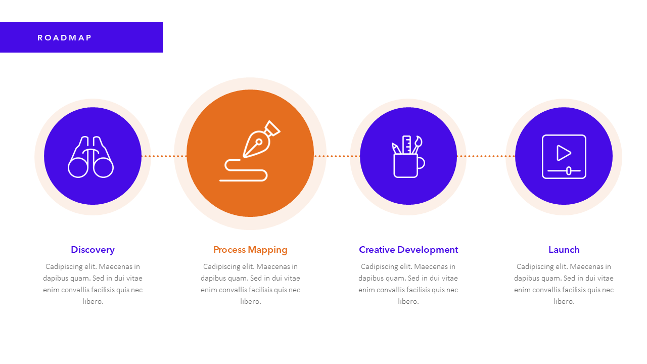 Roadmap slide template PPT