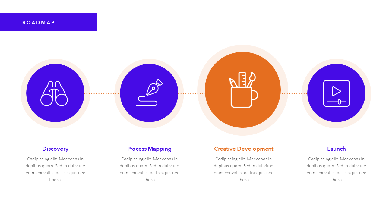 Roadmap slide template PPT