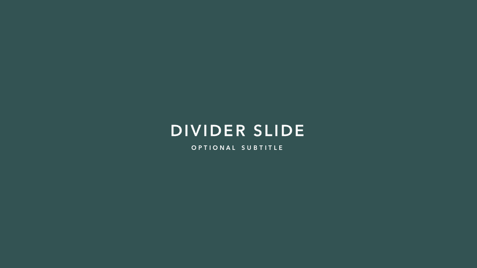 Slide Divider Chapter Section Divider Slide | PPT | Google Slides