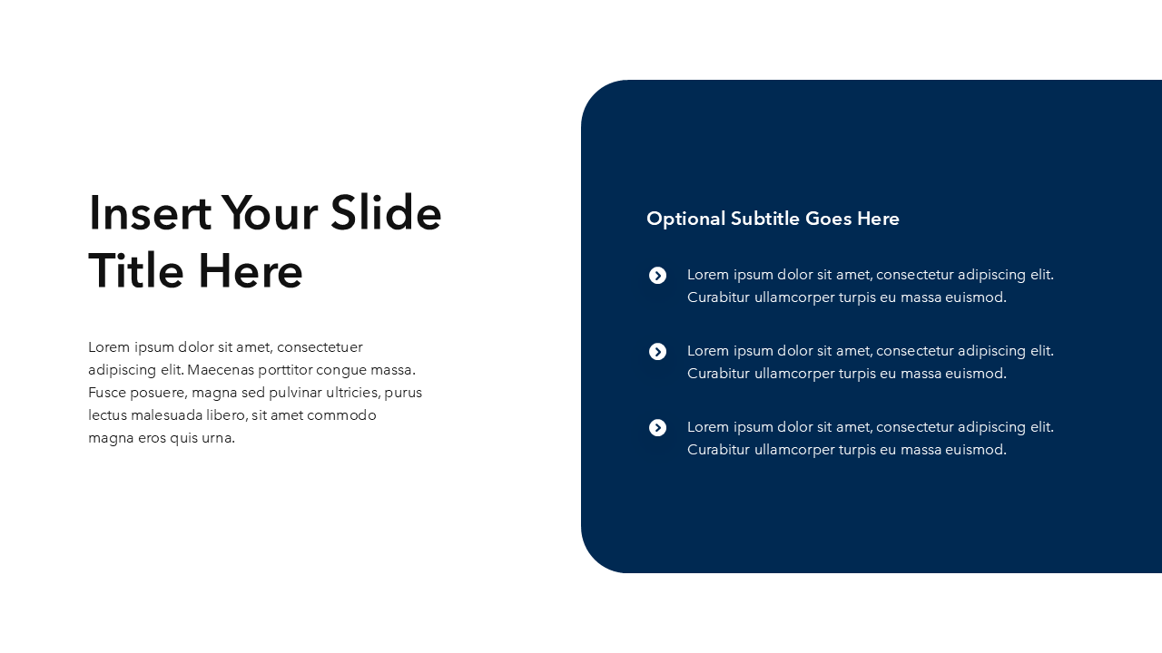 Simple Black & White PowerPoint Template