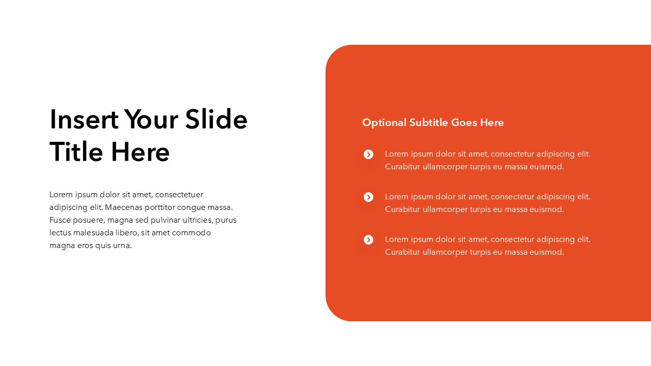 Simple Red PowerPoint Template